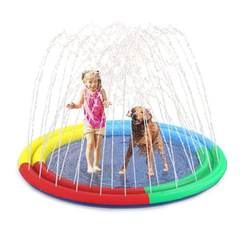 keloppasit Splash Pad | Outdoor Wasserspielmatte Für Kinder - rutschfeste Wasserspielmatte Für Garten Camping Rasen Terrasse Hinterhof Spiele keloppasit Splash Pad | Outdoor Wasserspielmatte Für Kinder - rutschfeste Wasserspielmatte Für Garten Camping Rasen Terrasse Hinterhof Spiele von keloppasit