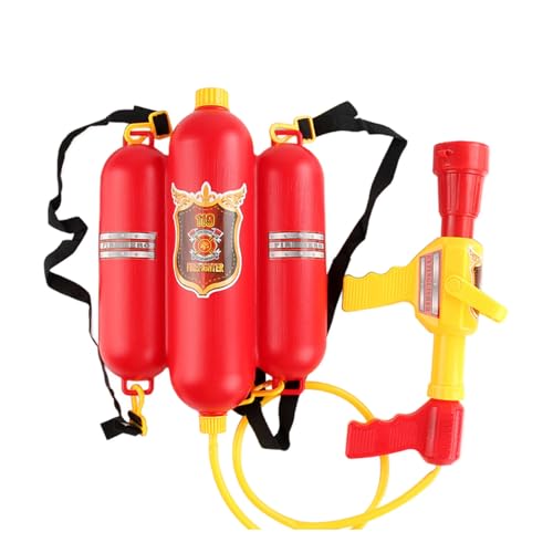 kesurpae Feuerwehrmann Spielzeug Rucksack für Kinder, lustiges Wasserspielspielzeug, ABS, simuliertes Löschspielzeug, Kinder Feuerwehrmann Spielzeug, Typ+1 von kesurpae