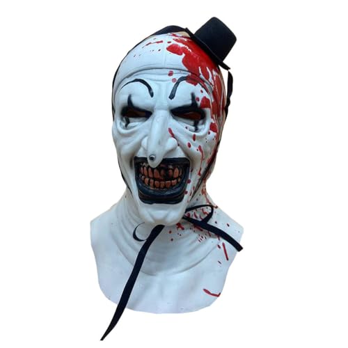 kesurpae Joker Latexmaske für Cosplay, einfach zu tragen und langlebig, Nicht leicht zu reißen. Breite Anwendung: Gruselige Clown Maske für Halloween, Typ 2 von kesurpae