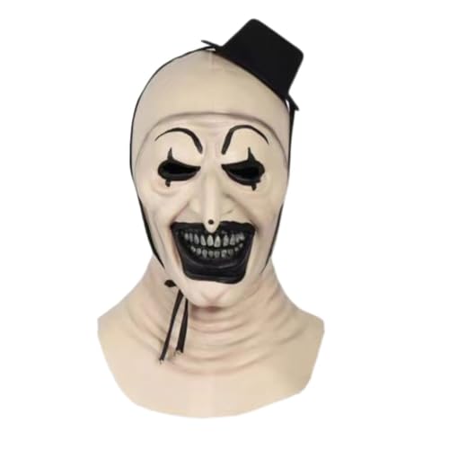 kesurpae Joker Latexmaske für Cosplay, einfach zu tragen und langlebig, Nicht leicht zu reißen. Breite Anwendung: Gruselige Clown Maske für Halloween, Typ 3 von kesurpae