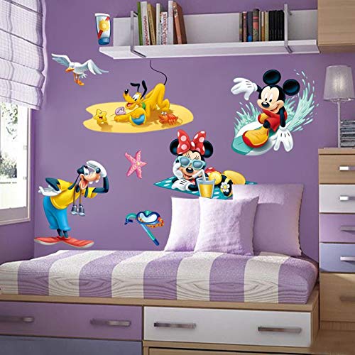 Kibi Wandtattoo Mickey Mouse Wandtattoo Mickey und Minnie Wandaufkleber Mickey Mouse wandsticker Mickey Maus Wandsticker Kinderzimmer Micky Mouse Aufkleber Wanddeko Wandsticker Minnie Maus von Kibi Store