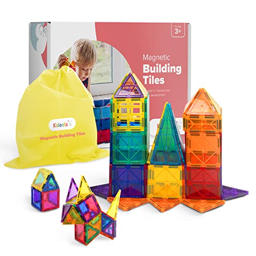 kidoola 53teiliges magnetisches Bauklotzspielzeugset - Kinder Magnet Construction Jigsaw Game Geschenk - pädagogische Formung Spielzeug für Kreativität - STEM & Sensorische Entwicklung Alter 3+ kidoola 53teiliges magnetisches Bauklotzspielzeugset - Kinder Magnet Construction Jigsaw Game Geschenk - pädagogische Formung Spielzeug für Kreativität - STEM & Sensorische Entwicklung Alter 3+ von kidoola