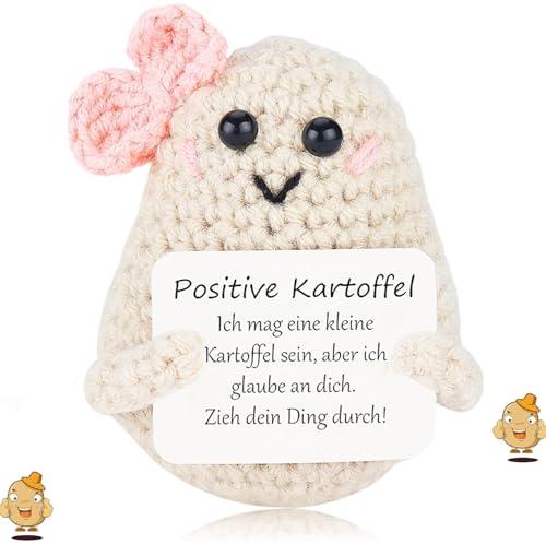 kiimiipa Positive Kartoffel GlüCksbringer,Geschenke FüR Frauen MäNner,Geschenk FüR Freundin,Pocket Hug,Positive Geschenke,Lustige Geschenke,Zimmer BüRo Dekorationen, Niedliche Puppen (Rosa) von kiimiipa