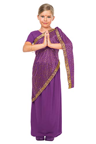 Banyant Toys, S.L. - Bollywood Kostüm für Mädchen, Violett, KK8059-10-12 Jahre von kimokawaii