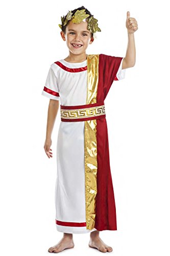 Zzcostumes Roman Senator KOSTÜM GRÖSSE 7-9 Jahre GRÖßE Kinder von kimokawaii