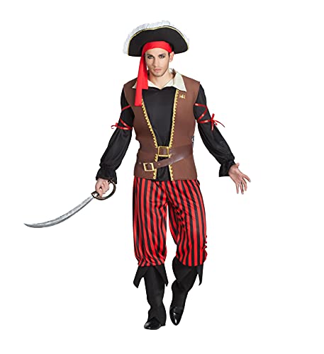 kimokawaii Gestreiftes Piratenkostüm für Herren, T-XXXL von kimokawaii