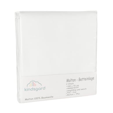 kindsgard Betteinlagen tistap 2er-Pack 70 x 100 cm weiß von kindsgard