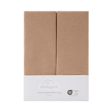 kindsgard Spannbettlaken laylig 2er-Pack 60 x 120 cm taupe von kindsgard