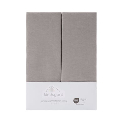 kindsgard Spannbettlaken laylig 2er-Pack 70 x 140 cm grau von kindsgard