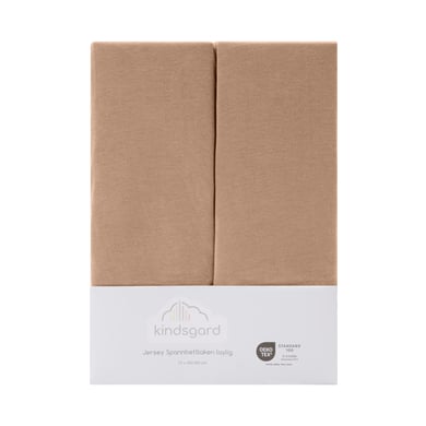 kindsgard Spannbettlaken laylig 2er-Pack 70 x 140 cm taupe von kindsgard