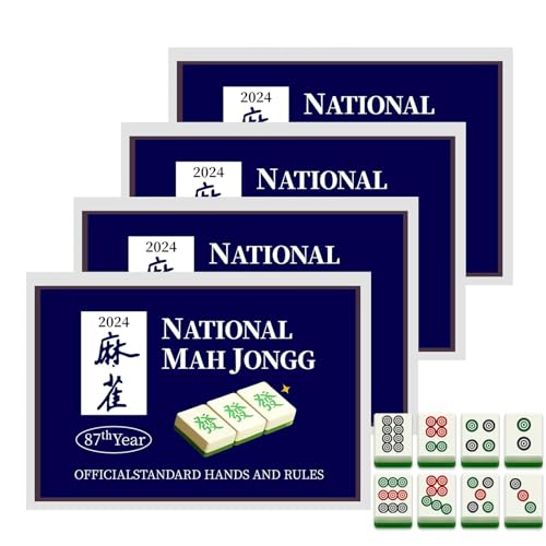 kinrguiyuez Mahjong Karten 2025, National Mah Jongg League Offizielle Karte, Großdruck Mahjong Scorecard, 2025 Mahjong Karten Großformat Karte Freizeitspielregeln für Anfänger von kinrguiyuez