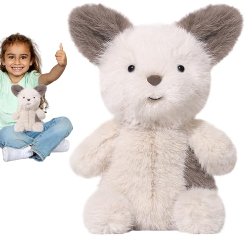 kinrguiyuez Stofftier Hund Spielzeug, Niedliches Weiches Stofftier, Kuscheltier Puppen Für Kinder Babys Mädchen Familiengeburtstag Schlafbegleiter von kinrguiyuez