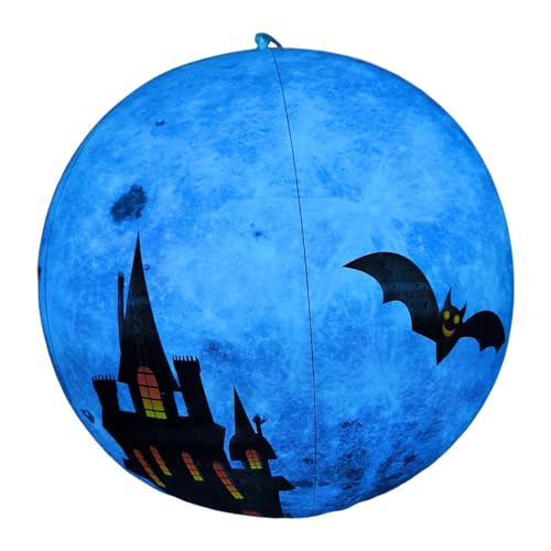 Halloween Inflatable Balls, Bat Design Inflatable Balls, Waterproof Halloween Ornaments, Thick Outdoor Beach Balls, Pumpkin Beach Balls for Kids, Festive Garden Decorations Classroom Halloween Supplie von kivrimlarv