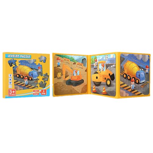 Magnetisches Puzzle, Reisepuzzle, Unterwasserwelt-Puzzle, Kleinkind-Rätselbuch, Reise-Puzzlebücher für Kleinkinder von 3–5 Jahren – Spielzeug für Autoaktivitäten für und Mädchen und Roadtrip- von kivrimlarv