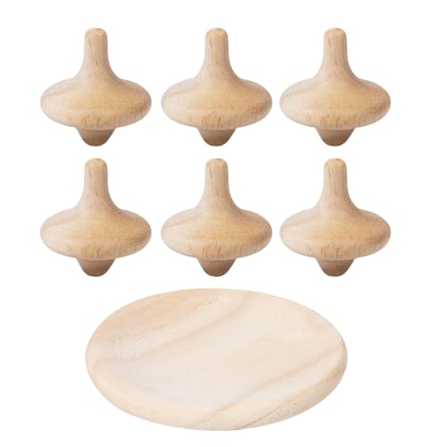 Wooden Gyroscopes Toy, Fingertip Spinner Toy, Natural Wood Spinner, Top Gyroscope, Eco-Friendly Spinner Toy, for Kids, School Activity Toy, Outdoor Play Spinner von kivrimlarv