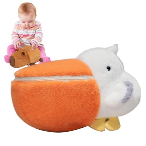 kivrimlarv Adorable Capybara Plush Toy | Reversible Pelican Stuffed Animal | Soft Plush Doll for Boys and Girls | Perfect for Kids and Collectors of Cute Stuffed Toys, Unique Capybara Plush Doll von kivrimlarv