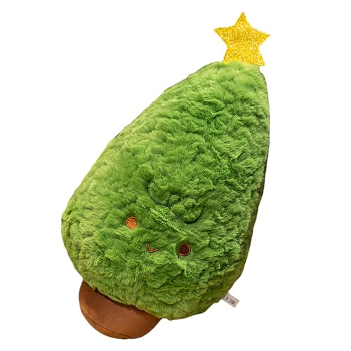 kivrimlarv Christmas Tree Plushie, Soft Holiday Pillow, Christmas Plush Pillow, Soft and Cuddly Christmas Tree Plush Pillow for Kids’ Room Decor, Couch and Holiday Cuddling von kivrimlarv