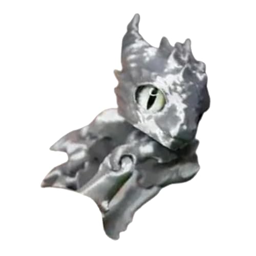 kivrimlarv Dekorative Figuren, Entzückende Drachenfiguren, Drachen-Schreibtischdekoration, 3D-gedruckte Fantasy-Kreaturen, Bewegliche Drachenspielzeuge, Drachen-Sammelstücke Mit Robuster Konstruktion von kivrimlarv