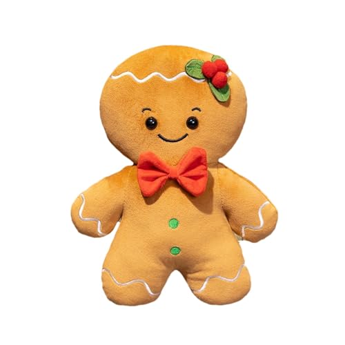 kivrimlarv Plush Gingerbread Man Decoration, Stuffed Gingerbread Doll, Gingerbread Man Toy, Gingerbreads Man Sofa Decoration, Stuffed Gingerbread Man Sofa Decorations for Home, Living Room, Bedroom von kivrimlarv