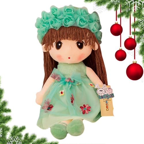 kivrimlarv Soft Plush Princess Toy, Cute Princess Soft Rag Doll, Cozy Cuddle Buddy for Kids, Handmade Princess Character Dolls 17.72" for Kids, Children, Girls, Boys, Family (Green, Blue, Pink) von kivrimlarv