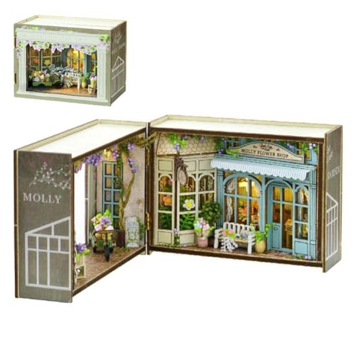 Z2T1 D Miniatur-Zimmer-Set, Garten/Wald/Geschäft, Basteln, Hobbys für Damen/Herren, für Teenager, Erwachsene, Geschenke von kkiuop