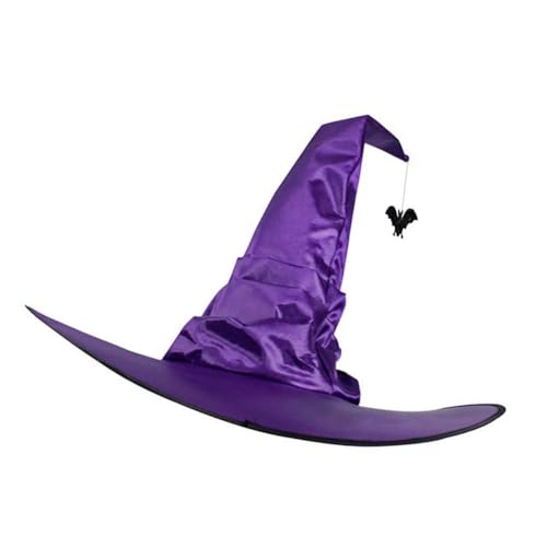 kkiuop 1 x Halloween-Hexenhut zum Aufhängen, Hexenhut, Kostüm, Zubehör für Halloween, Cosplay, Damen, schwarz, Party, Herren, Geschenk, C7i2 von kkiuop