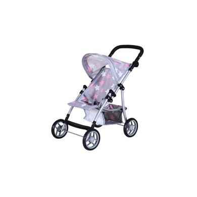 knorr toys® Puppenbuggy Liba, star grey pink von knorr toys®