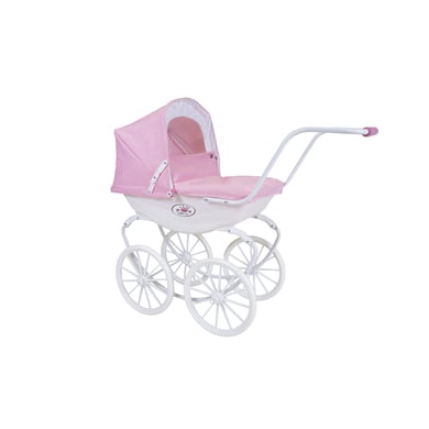 knorr toys® Puppenwagen Classic - pram rosa/weiß von knorr toys®