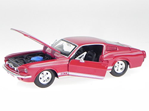 Ford Mustang GT Coupe 1967 rot Modellauto Maisto 31260 1:24 von koenig-tom