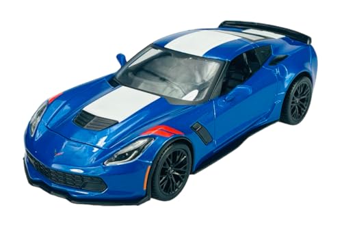 Maisto Chevrolet Corvette C7 Z06 Grand Sport Coupe Blau Ab 2013 Version Ab 2017 1/24 Modell Auto von koenig-tom