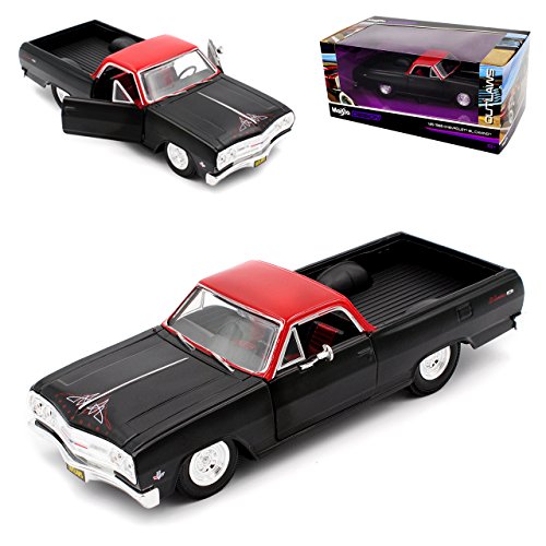 Maisto Chevrolet EL Camino Pick-up Tuning Matt Schwarz mit Rot 1965 1/25 1/24 Modell Auto Maisto Chevrolet EL Camino Pick-up Tuning Matt Schwarz mit Rot 1965 1/25 1/24 Modell Auto von koenig-tom