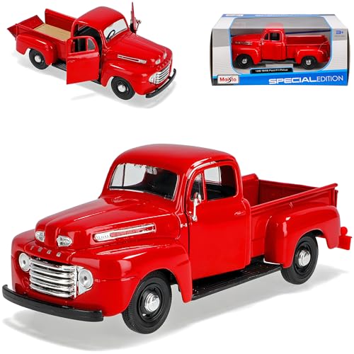 Maisto Ford F1 F-1 1948 F100 Pick-up Rot Usa 1/24 Modellauto Modell Auto von koenig-tom