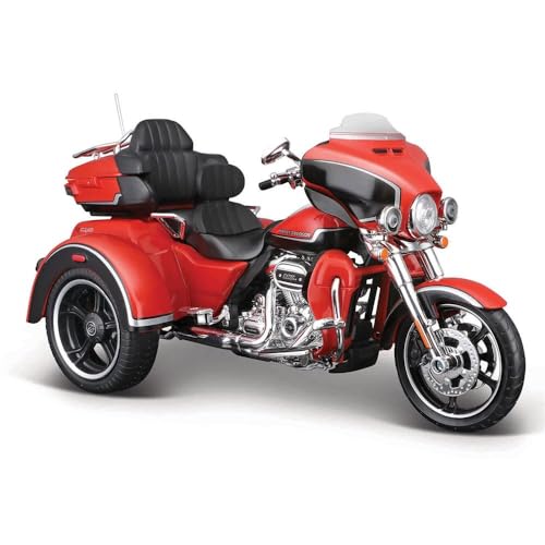 Maisto Harley-Davidson CVO Tri Glide (2021): Motorradmodell im Maßstab 1:12, 20 cm, rot (532337) von Maisto