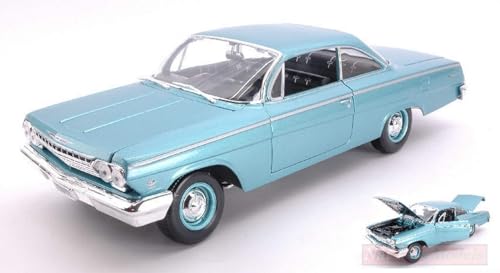 Scale Modell KOMPATIBEL MIT Chevrolet Bel AIR 1962 Blue 1:18 MAISTO MI31641B von koenig-tom