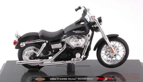 Scale Modell KOMPATIBEL MIT Harley Davidson 2006 FXDBI DYNA Street BOB MATT Black 1:18 MAISTO MI15966 von koenig-tom