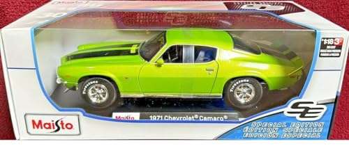 Maisto 1971 Chevrolet Camaro 1/18 Special Edition DieCast (Limegrün) von koenig-tom