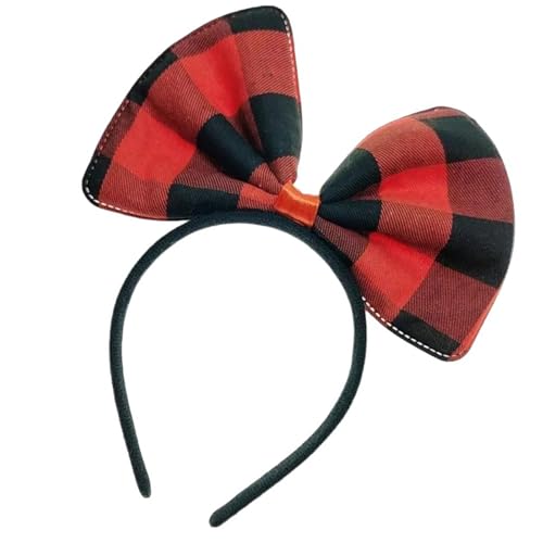 kokdid Geweih Hut Schleife Stirnband Weihnachten Kopfbedeckung Weihnachten Party Foto Requisiten Bowknot Party Kopfbedeckung Cosplay Zubehör von kokdid