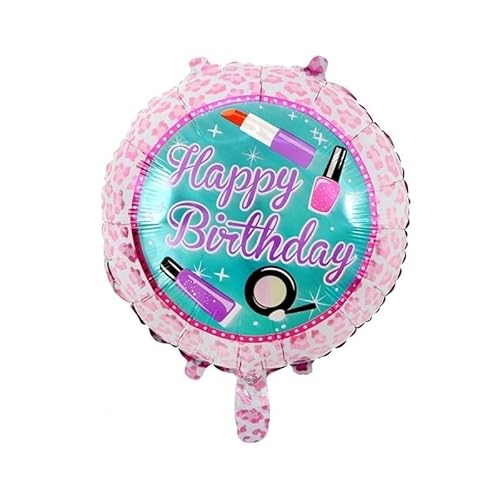 Folienballon für Helium oder Luft "Fancy Pink Happy Birthday" Luftballon Größe: 40cm Mädchen Junge Kindergeburtstag Party-Deko FOIL-017 von korifejus