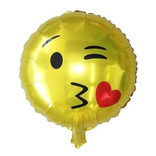 Folienballons Emoji Smile Theme Luft oder Helium für Baby- und Kindergeburtstagsparty-Dekorationen von korifejus