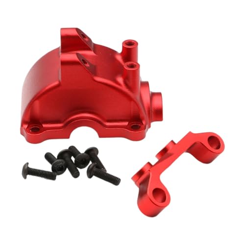 kowaku 1/10 RC Auto Getriebe Abdeckung Ersatzteile Änderung Differential Gehäuse Shell Arm Stabilisator für TT02 Fahrzeuge RC Auto Modell, Rot von kowaku