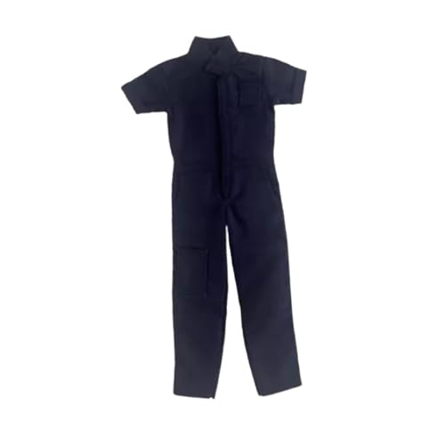 kowaku 1/12 Kurzärmelige Overalls Miniaturkleidung, Cosplay Casual Fashion Overalls für 6'' männliche Puppen Figurenzubehör, BLAU von kowaku