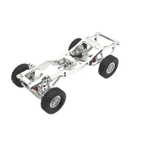 kowaku 1/12 RC-Autoteile RC-Autozubehör Autorahmen Montage Ersatzteile DIY modifiziertes Ersatz-Upgrade für MN82 LC79 RC-Auto, Silber von kowaku