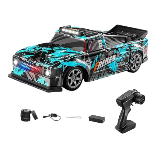 kowaku 1/16 RC Reifen Automodell, Modellfahrzeug, Sportwagenspielzeug, 2,4 GHz Sport Spielzeugauto, Rennfahrzeuge für Erwachsene ab 6 7 8 Jahren, Blau von kowaku