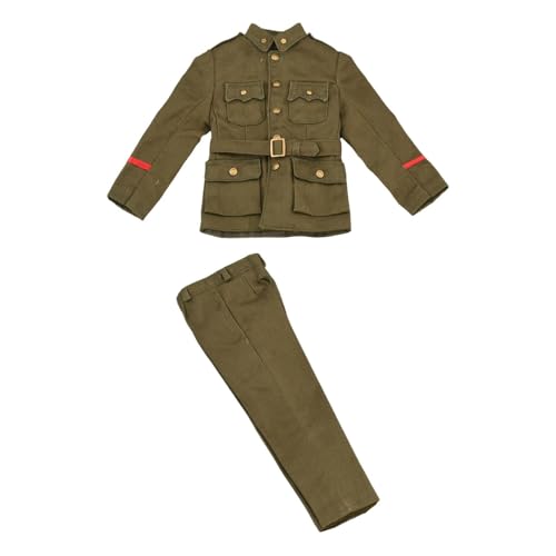 kowaku 1/6 Kleidung mit Hose, Kostüm, modischer Cosplay-Uniformanzug, langärmliges Oberteil, Uniform für 12-Zoll-Figuren, Körper-Anziehzubehör von kowaku