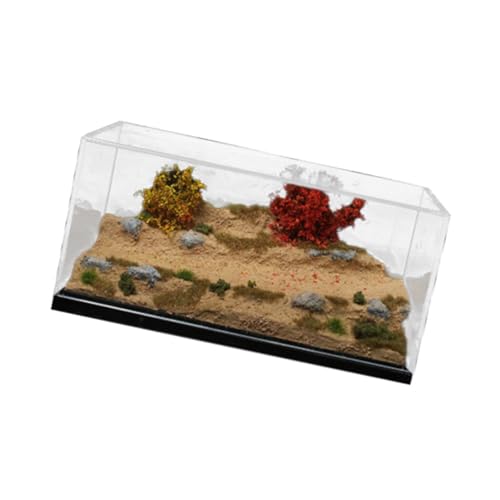 kowaku 1/64 Modell Mountain Road Szene Geschenke Realistisches DIY-Modell mit Aufbewahrungsbox Hintergrund Szene Modell für Druckguss Auto Ornament von kowaku