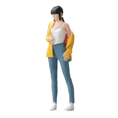 kowaku 1/64 mädchen Figur Miniatur Pose Szene Charakter Handgemalte Puppenhaus Dekor DIY Szene Decor von kowaku