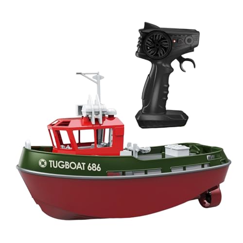 kowaku 1/72 RC Tugboat Play Water Spielzeug Fernbedienungsboot RC -Boot für Kinder, GrÜn von kowaku