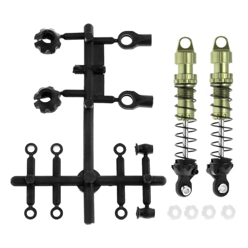 kowaku 1:10 RC Stoßdämpfer Dämpfer Set Upgrade Auto RC Hobby Modell Zubehör Stoßdämpfer Kits Rock Crawler Fahrzeug, grün 80mm von kowaku