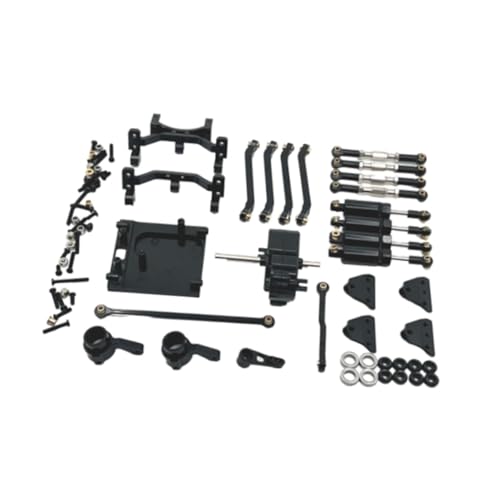 kowaku 1:12 Stoßdämpfer Montage Servo Arm Spurstange Sitz Ersatz Upgrade Teil Upgrades Kit für MN99S Hobby Auto DIY Modifizierte, Schwarz von kowaku