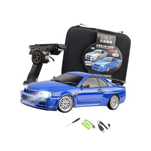 kowaku 1:18 RC Drifting Auto Hochgeschwindigkeitsmodell Fahrzeug 4WD RC Drifts Modellauto Fernbedienung Spielzeug für Kinder Erwachsene Geschenk Kinder, BLAU von kowaku